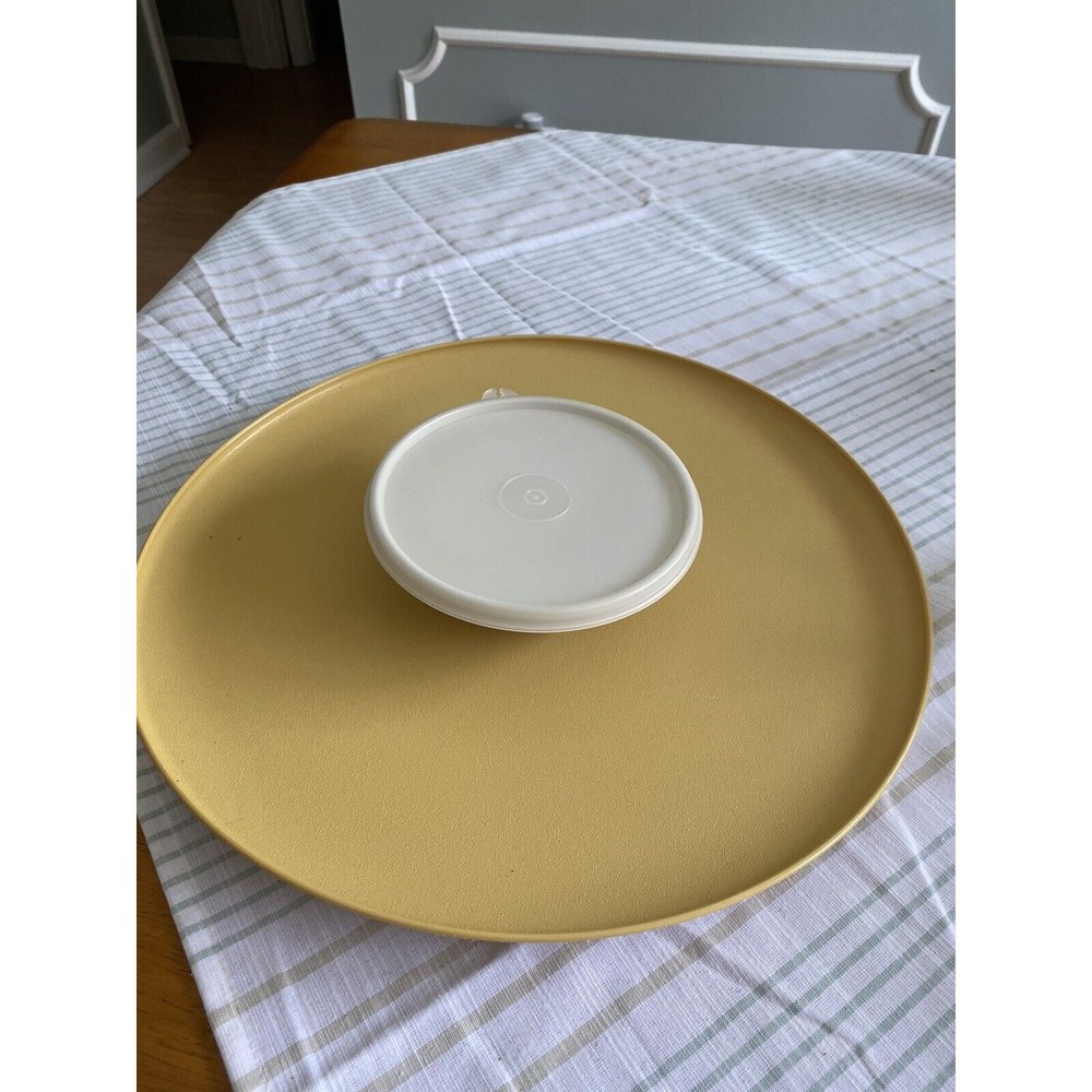 Vintage Tupperware Chip Dip Serving Tray & Covered Bowl 492 EUC